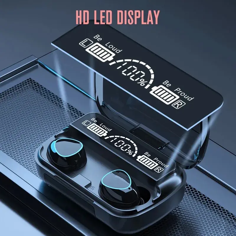 ბლუთუზ ყურსასმენი M10 + 2000mah Powerbank