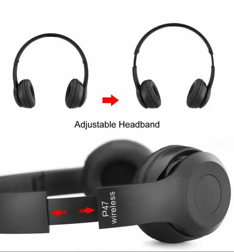 უსადენო ბლუთუზ ყურსასმენი P47 wireless headphones