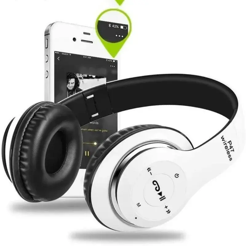 უსადენო ბლუთუზ ყურსასმენი P47 wireless headphones